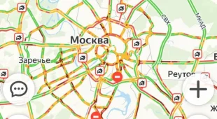 Снегопад вызвал 10-бальные пробки на дорогах Москвы и области